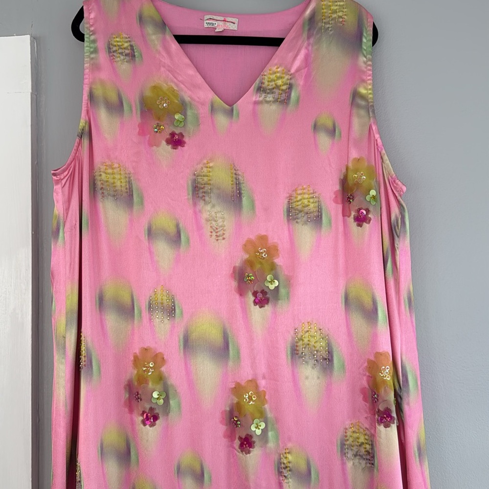 Anthropologie Dress| Siddhartha Bansal Flounce Beaded Maxi - Picture 7 of 11